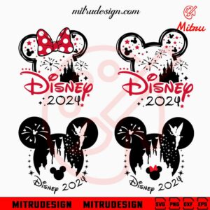 Disney Mickey Head 2024 Bundle SVG, Disney Family Vacation SVG, PNG, Digital Download