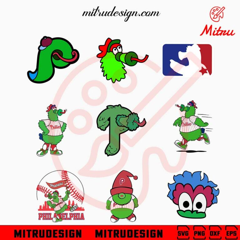 Philadelphia Phillies Phanatic Mascot SVG Bundle, Phillie Phanatic SVG ...