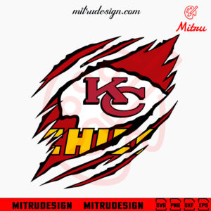 Kansas City Chiefs Claw Scratch SVG, Chiefs Shirts SVG, PNG, DXF, EPS, Files