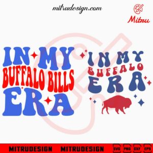 In My Buffalo Bills Era Bundle SVG, Swiftie Bills Fan SVG, PNG, EPS, DXF