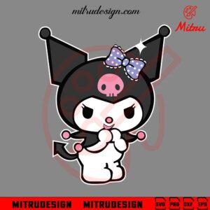 Kuromi SVG, Hello Kitty Black Rabbit SVG, Kuromi Sanrio SVG, PNG, DXF, EPS, Cut Files