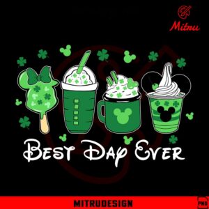 Best Day Ever St Patrick's Day PNG, Disney Snacks Lucky Shamrock PNG, Digital Download