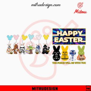 Star Wars Easter Bundle PNG, Darth Vader, Yoda Easter Bunny PNG, Digital Download