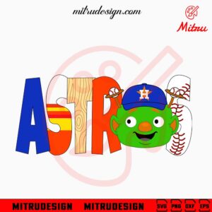 Astros Orbit SVG, Funny Houston Astros Mascot SVG, PNG, DXF, EPS, For Shirt