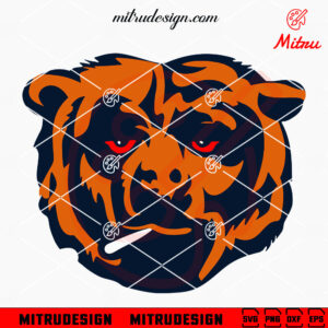 Chicago Bears Weed Logo SVG, Bears Football Cannabis SVG, PNG, DXF, EPS, Cricut