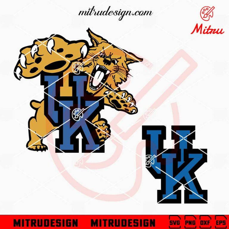 Kentucky Wildcats Head SVG, Wildcats Logo SVG, PNG, DXF, EPS, For ...