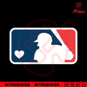 MLB Heart Logo SVG, Major League Baseball SVG, PNG, DXF, EPS, Cut Files