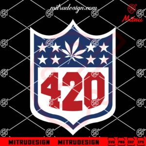 NFL Weed Logo SVG, Football Happy 420 Day SVG, Funny Marijuana NFL SVG, PNG, DXF, EPS, Files