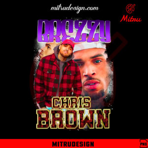Breezy Chris Brown Bootleg PNG, Chris Brown Vintage 90s PNG For Shirt