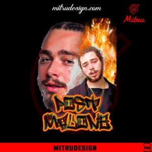 Post Malone Vintage Bootleg PNG, Rapper 90s Tee PNG, Sublimation Files