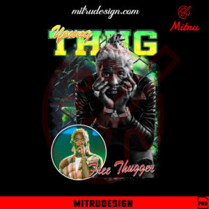 Young Thug Vintage Bootleg PNG, Free Thugger T Shirt PNG, Instant Download