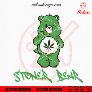 Stoner Bear SVG, Care Bear Weed SVG, PNG, DXF, EPS, Cutting Files