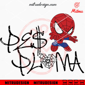 Peso Pluma Spider Man SVG, Funny Peso Pluma SVG, PNG, DXF, EPS, Cutting Files