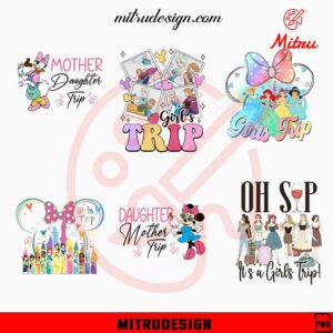 Disney Girls Trip Bundle PNG, Mother Daughter Trip PNG, Disneyworld Vacation PNG, For Shirt