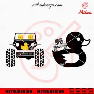 Duck Jeep SVG, Cute Off Road SVG, PNG, DXF, EPS, Cut Files