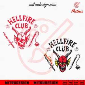 Hellfire Club SVG, Stranger Things 4 SVG, PNG, DXF, EPS, Files