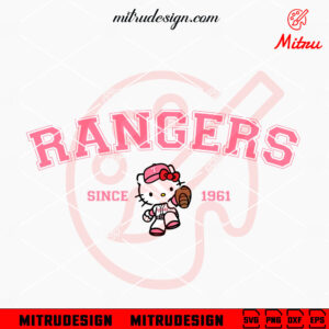 Pink Hello Kitty Rangers Since 1961 SVG, PNG, DXF, EPS, For Shirt