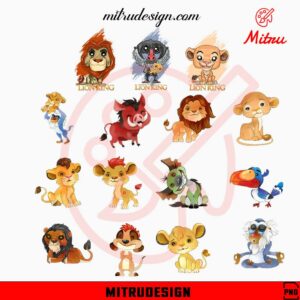 Lion King Bundle PNG, Simba, Scar, Rafiki, Mufasa, Pumbaa, Nala PNG, Sublimation Designs