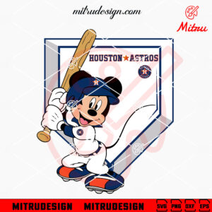 Mickey Mouse Houston Astros SVG, PNG, DXF, EPS, Clipart