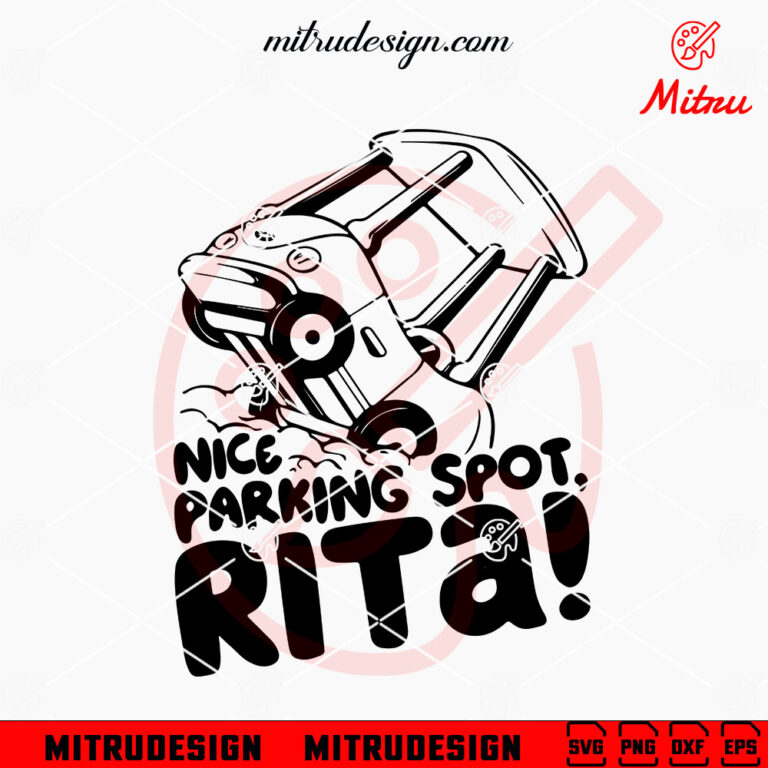 Bluey Nice Parking Spot Rita SVG, Funny Heeler Dog Grandma SVG, PNG
