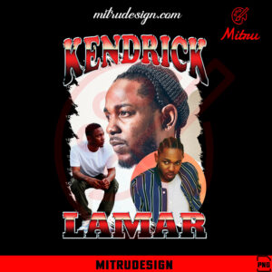Kendrick Lamar Bootleg Shirt PNG, 90s Vintage Rapper PNG, Download