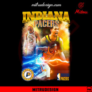 Vintage Indiana Pacers PNG, Pacers NBA Team Bootleg PNG, Download