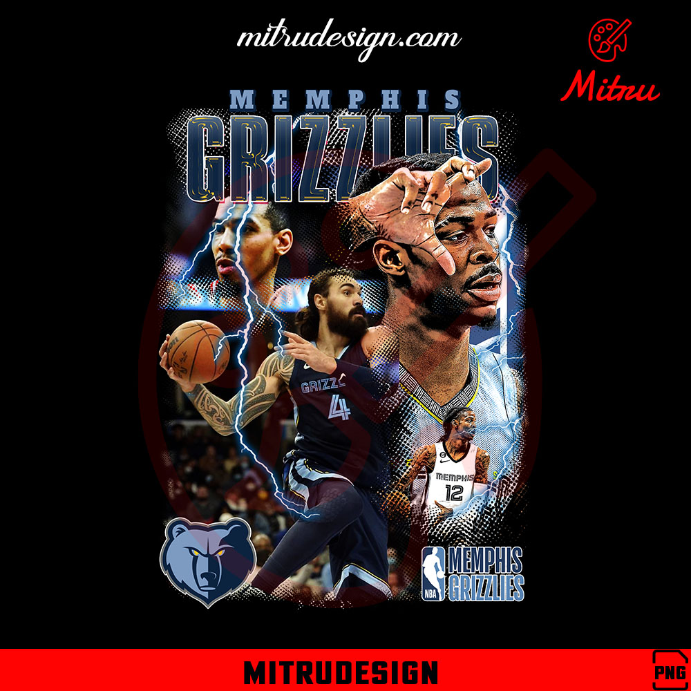 Vintage Memphis Grizzlies NBA Basketball Iron-On Patch - Throwback Style
