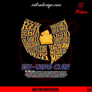 WuTang Clan PNG Shirt, Vintage Rap Band PNG, Digital Designs