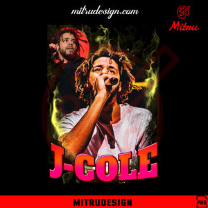 J Cole Vintage Shirt PNG, Rapper 90s Bootleg PNG, Sublimation Designs