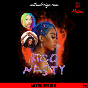 Rico Nasty Bootleg PNG, Vintage 90s Music PNG, For Shirt