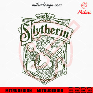 Slytherin SVG, Hogwarts House SVG, Harry Potter School SVG, PNG, DXF, EPS, Download