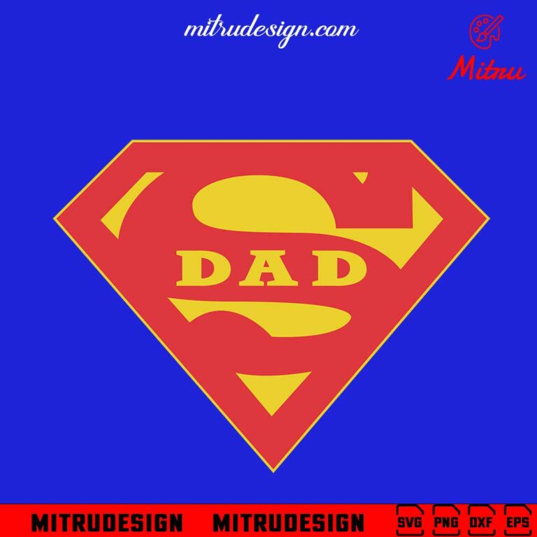 Super Dad Logo Free SVG, Superhero Dad SVG, Superman Fathers Day SVG