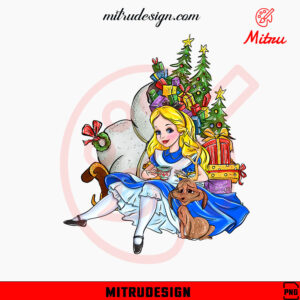 Alice Disney Princess Christmas PNG, Digital Download File