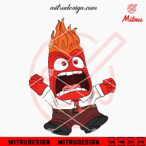 Inside Out Anger SVG, PNG, DXF, EPS, Cutting Files