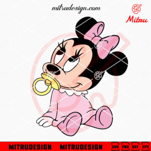 Baby Minnie Mouse SVG, Cute Disney SVG, PNG, DXF, EPS, For Girls