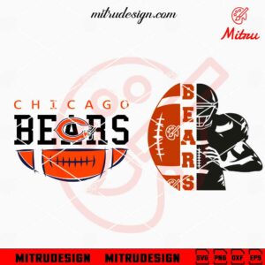 Bears Football SVG, Chicago Bears SVG, PNG, DXF, EPS, Cut Files