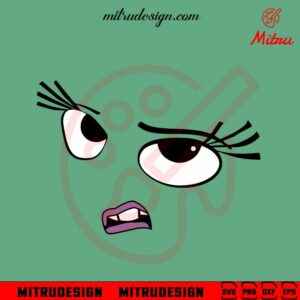 Disgust Inside Out Face SVG, PNG, DXF, EPS, Digital Download