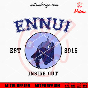 Ennui EST 2015 SVG, Disney Ennui Inside Out SVG, PNG, DXF, EPS, For Cricut