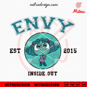 Envy EST 2015 SVG, Disney Movie SVG, Inside Out Cartoon SVG, PNG, DXF, EPS, Digital Files