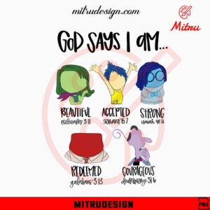 God Says I Am Inside Out PNG, Joy, Disgust PNG, File