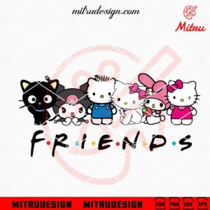 Hello Kitty And Friends SVG, Sanrio SVG, Hello Kitty SVG, Kuromi SVG, PNG, DXF, EPS