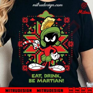 Marvin Martian Ugly Sweater Christmas SVG, PNG, DXF, EPS, Files