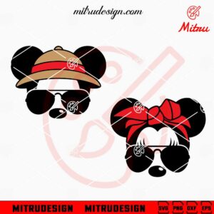 Mickey Minnie Safari Hat SVG, Disney Animal Kingdom SVG, Couple SVG, PNG, DXF, EPS
