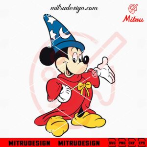 Mickey Mouse Fantasia SVG, PNG, DXF, EPS, Digital Download