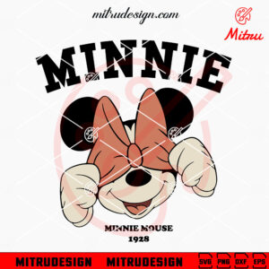 Minnie 1928 SVG, Vintage Minnie Mouse SVG, PNG, DXF, EPS, Cut Files
