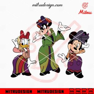 Minnie Daisy Clarabelle Sanderson Sisters SVG, Disney Friends Hocus Pocus SVG