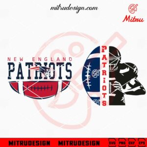 NE Patriots Football SVG, New England Patriots SVG, PNG, DXF, EPS, Designs