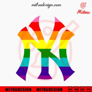 NY Yankees LGBT Flag SVG, Funny New York Pride Month SVG, PNG, DXF, EPS