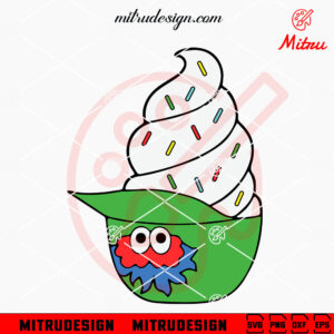 Phillies Phanatic Mascot Ice Cream SVG, PNG, DXF, EPS, Digital Download