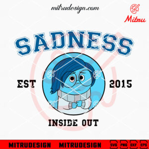 Inside Out Sadness EST 2015 SVG, PNG, DXF, EPS, For Cricut